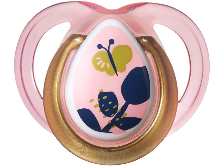Chupeta Silicone Simétrico e Ortodôntico - Tommee Tippee Moda Rosa Animais 0 a 6 meses