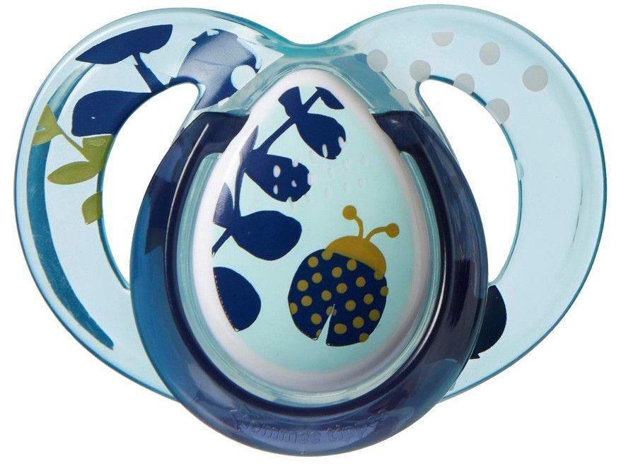 Chupeta Silicone Simétrico e Ortodôntico - Tommee Tippee Moda Soother Azul Animais