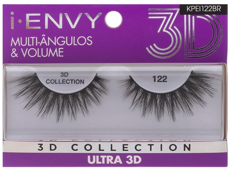 Cílios Postiços Volumosos 3D Inteiro - Kiss New York I-Envy Collection Ultra 122