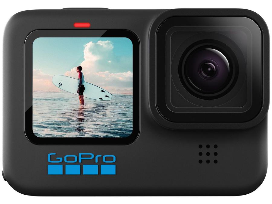 GoPro Hero 10 Black 23MP 5,3K Wi-Fi Bluetooth - 2,27" à Prova de Água