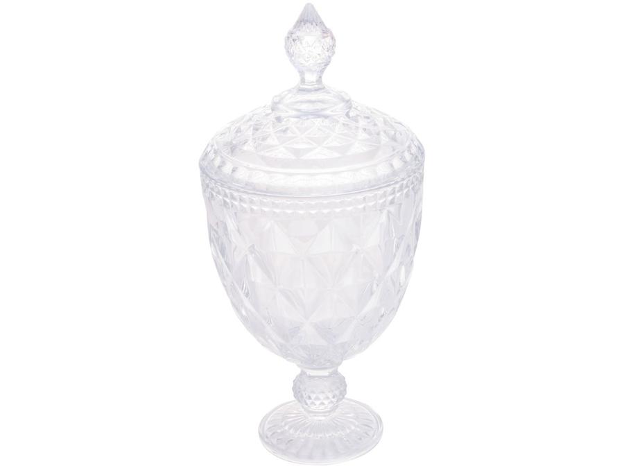 Potiche Decorativo de Cristal 32cm Lyor Diamond -
