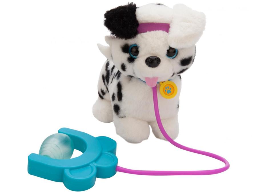 Pelúcia Dálmata Walking Petz Emite Som Multikids -