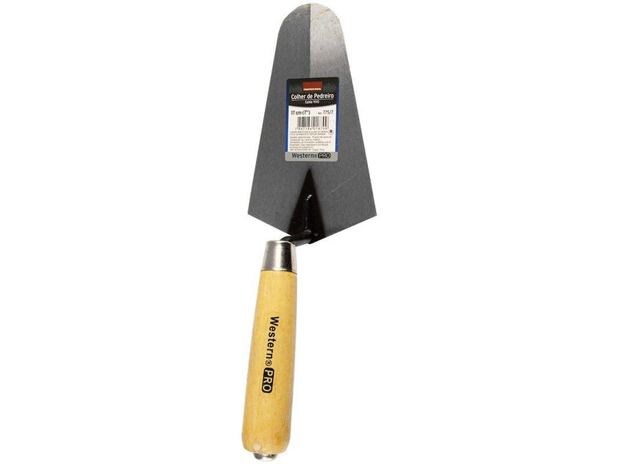 Colher de Pedreiro Reta 17cm Western 775/7 -