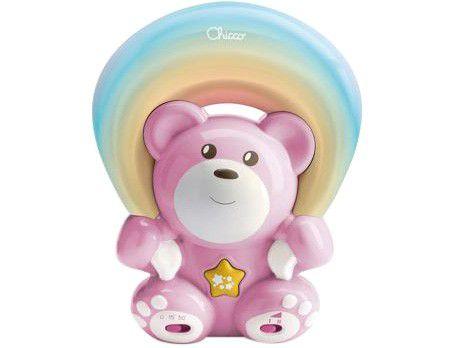 Projetor Infantil Musical Chicco Rainbow Bear Pink -