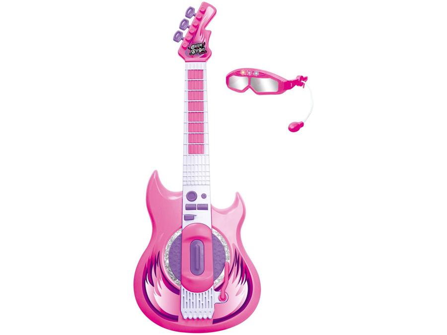 Guitarra de Brinquedo com Microfone Hora do Show - Rockstar Zoop Toys