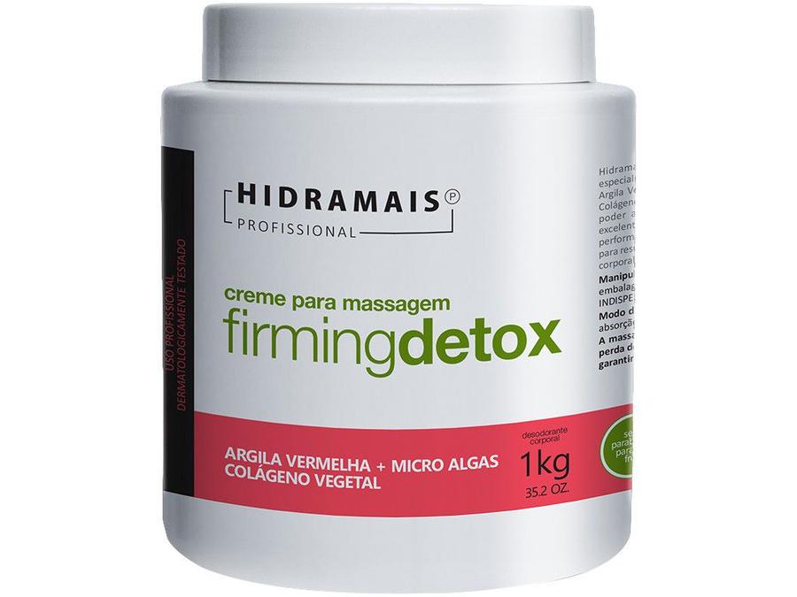 Creme de Massagem Modelador Hidramais Profissional - FirmingDetox 1kg