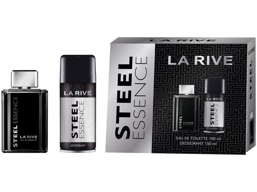 Kit Perfume La Rive Steel Essence Masculino - Eau de Toilette