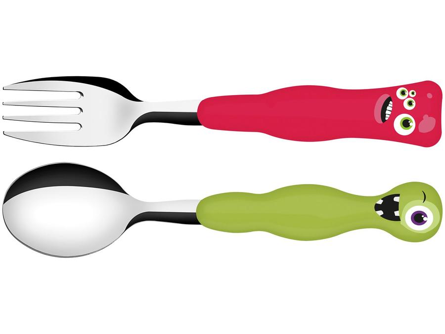 Kit Talher Infantil Tramontina Lirous Colorido - 2 Peças