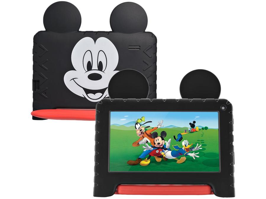 Tablet Infantil Multilaser Mickey com Capa 7" - Wi-Fi 32GB Android 11 Quad-Core Câmera Integrada