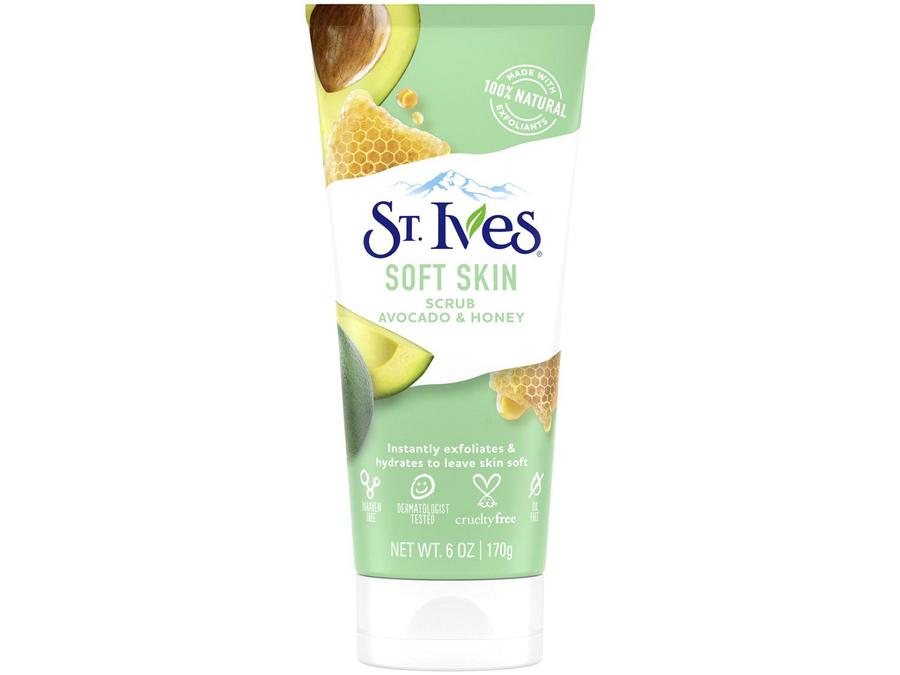 Creme Esfoliante Facial Unilever St Ives - Soft Skin Avocado & Honey Scrub 170ml