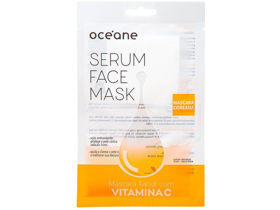 Máscara Facial Hidratação Limpeza Océane - Serum Face Mask Vitamina C 20ml