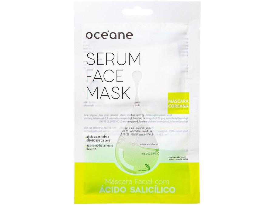 Máscara Facial Océane - Serum Face Mask Ácido Salicílico 20ml