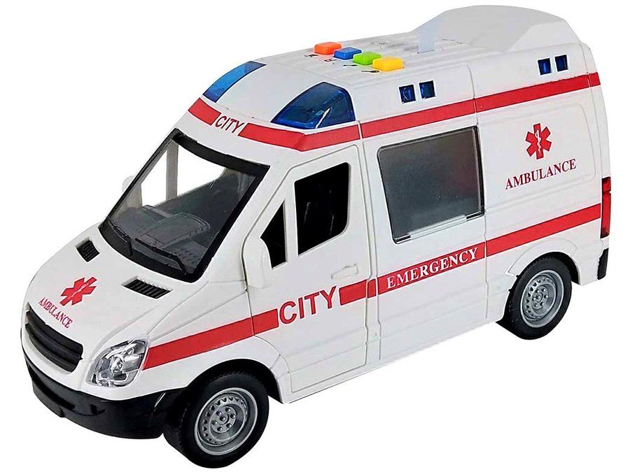 Carrinho Ambulância Public Heroes de Fricção 6415 - Shiny Toys