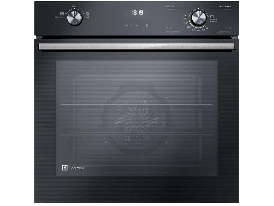 Forno a Gás de Embutir Electrolux de Convecção - com Timer 80L Preto PerfectCook360 OE8GH