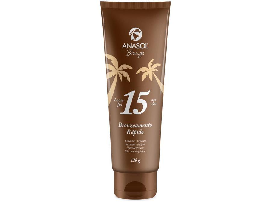 Creme Bronzeador Anasol Bronzeamento Rápido - FPS 15 120g