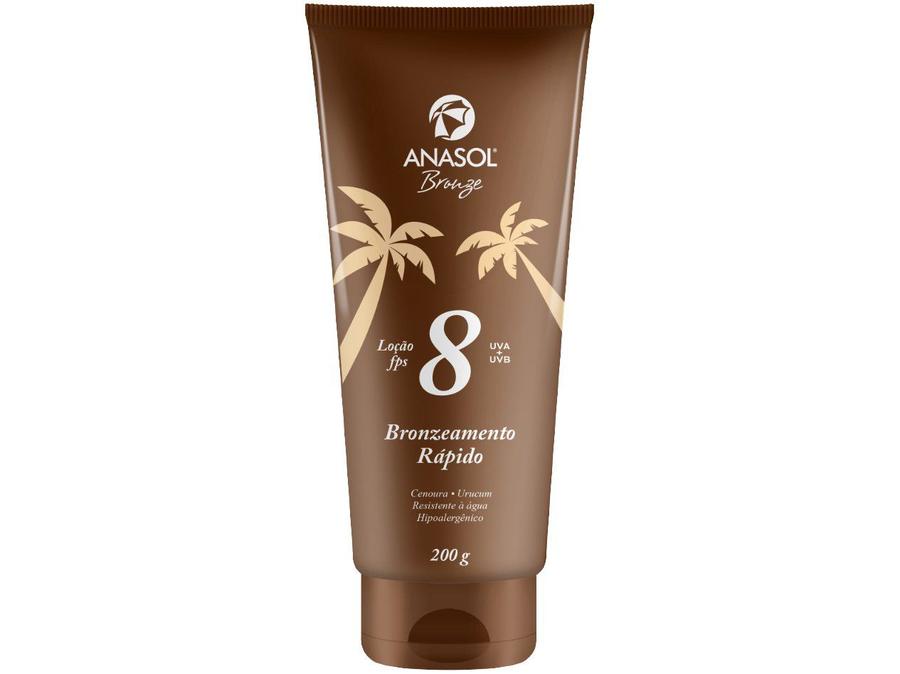 Creme Bronzeador Anasol Bronzeamento Rápido - FPS 8 200g