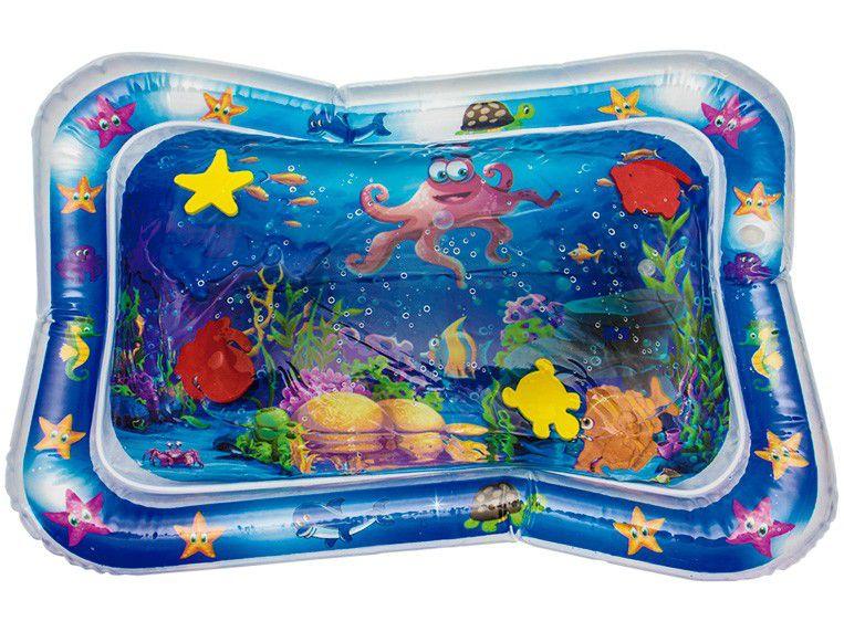 Tapete de Água para Bebê Inflável KaBaby Divertido - Fundo do Mar 66x50cm