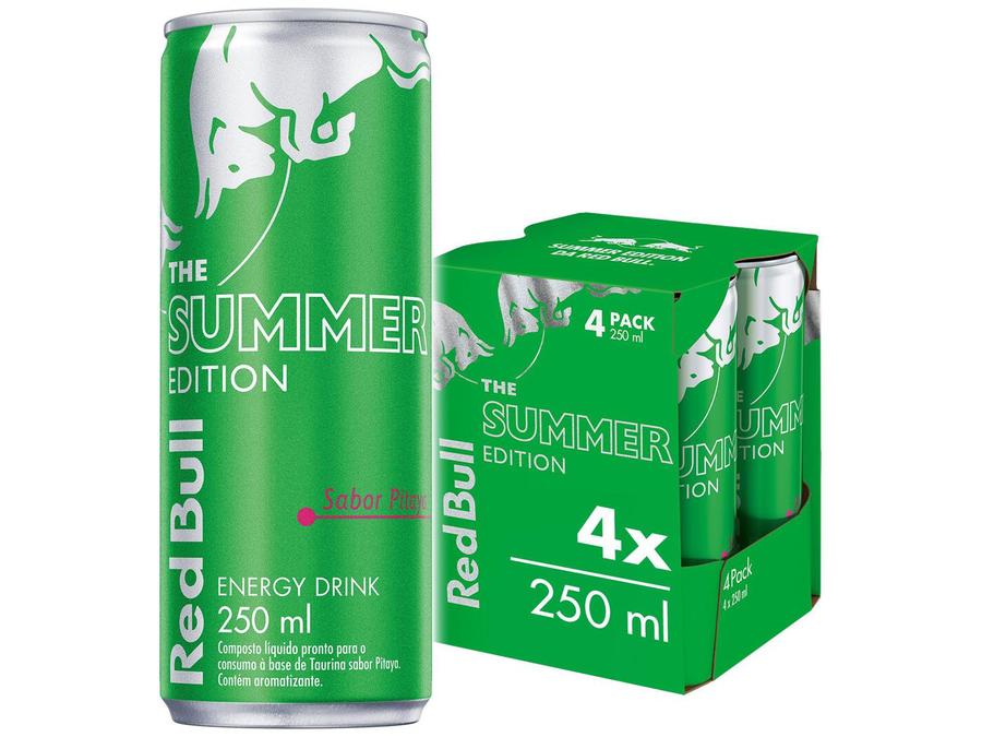 Bebida Energética Red Bull Summer Edition Pitaya - 250ml 4 Unidades