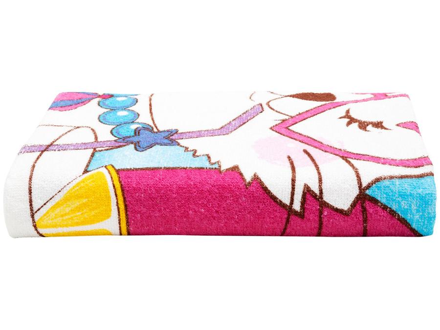 Toalha de Banho Infantil Teka 100% Algodão - Kids Candy Gata Sereia Colorida