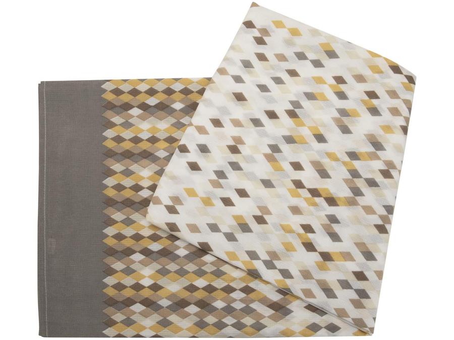 Toalha de Mesa Quadrada Teka 140x140cm - Basic Losango