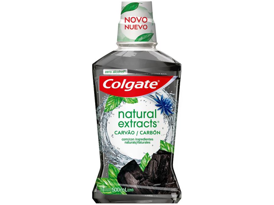 Enxaguante Bucal Colgate sem Álcool - Natural Extracts Carvão 500ml