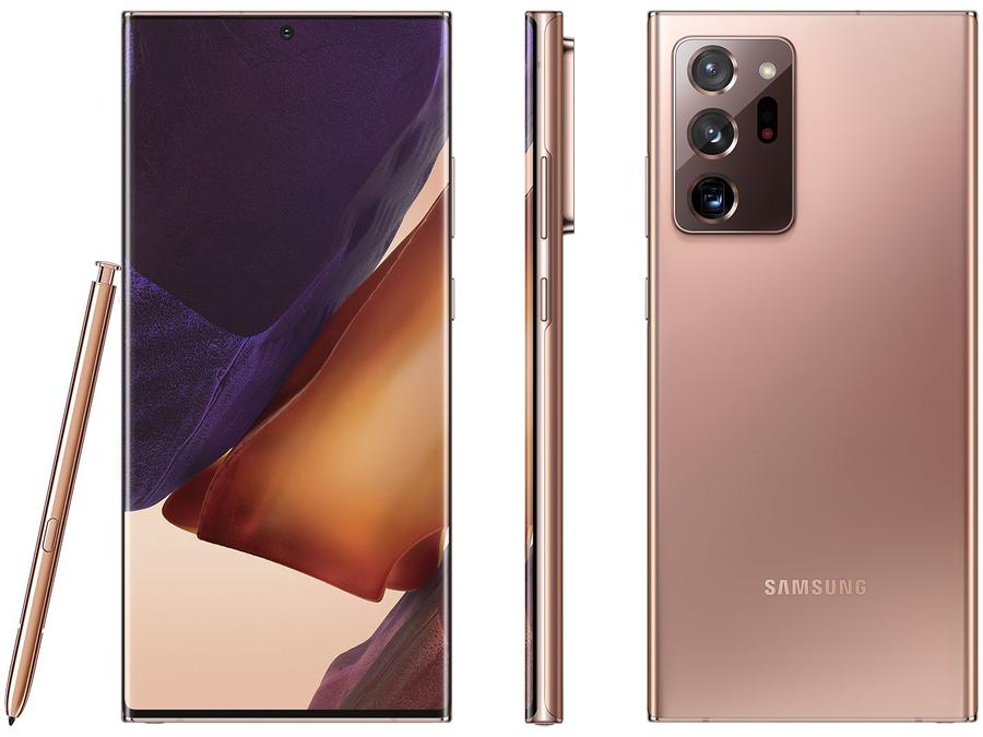 Smartphone Samsung Galaxy Note 20 Ultra 256GB - Mystic Bronze 5G 12GB RAM 6,9" Câm. Tripla