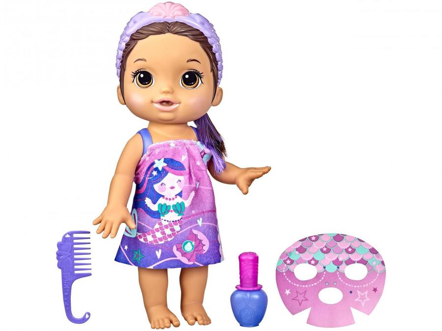 Boneca Baby Alive Dia de Princesa Sereia - com Acessórios Hasbro