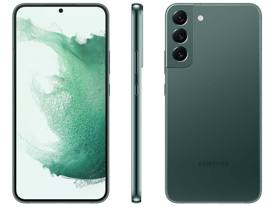 Smartphone Samsung Galaxy S22+ 256GB Verde - 8GB RAM Tela 6,6" Câm. Tripla + Selfie 10MP
