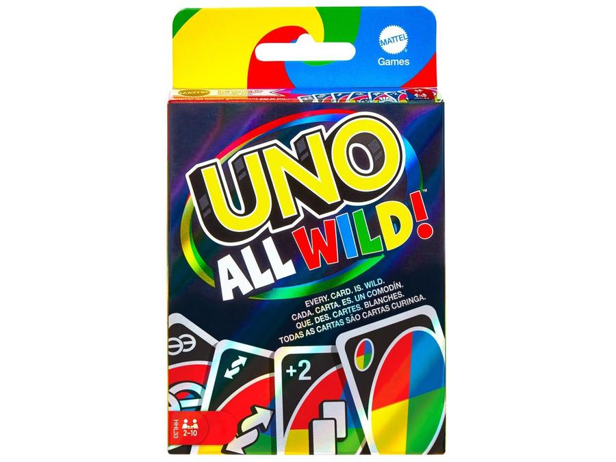 Jogo Uno All Wild Mattel 112 Cartas -