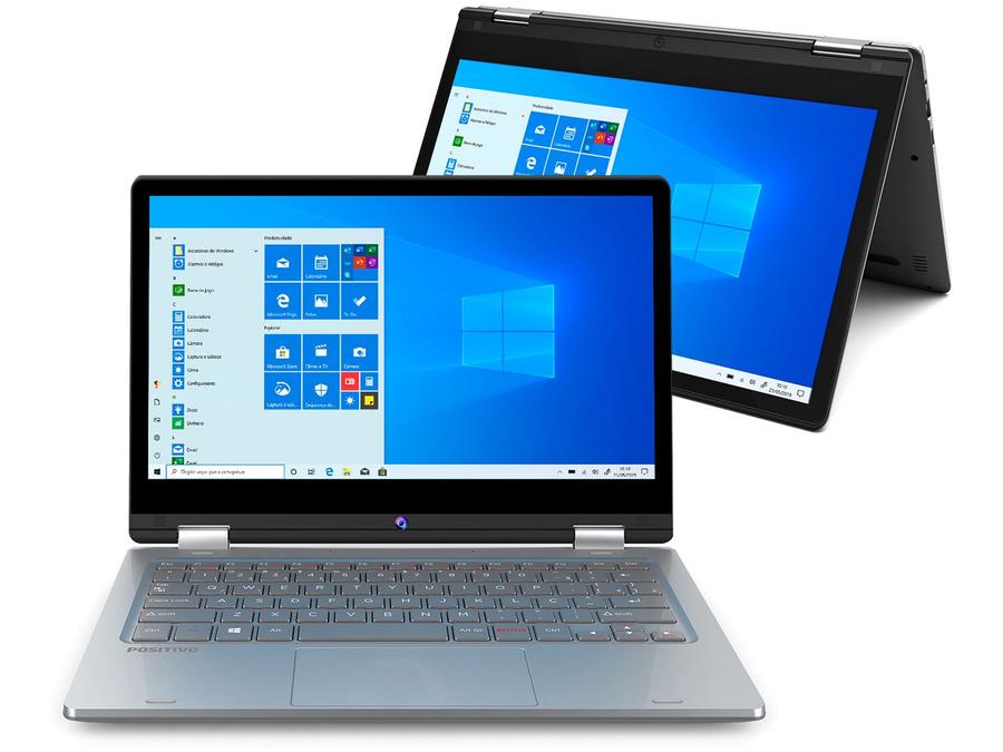 Notebook 2 em 1 Positivo DUO Intel Celeron 4GB - 64GB eMMC Touch Screen 11,6" Full HD Windows 11
