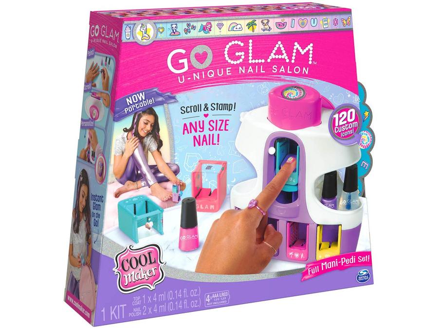 Kit Manicure Infantil Go Glam U-nique Nail Salom - Sunny Brinquedos 10 Peças