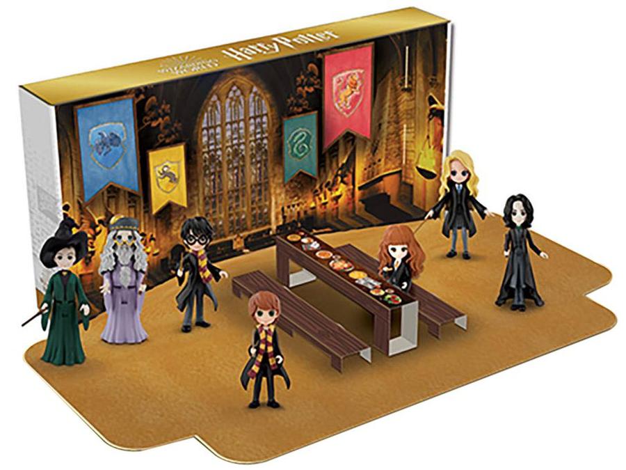 Mini Figura Harry Potter Wizardding World - Salão Principal com 7 Personagens Sunny Brinquedos