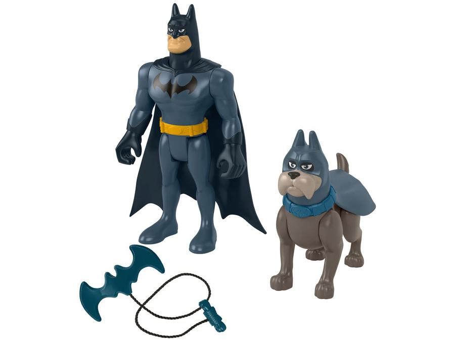 Mini Boneco League Of Super Pets - Batman & Ace com Acessório Fisher-Price