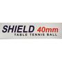 Imagem de 01 Caixa C/6 Bolinhas De Ping Pong Shield Brand 40Mm