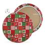 Imagem de 01 Capa de Sousplat Verde Estrela Noel Natal - 35 cm - Várias Cores e Estampas - Supla Jogo Americano