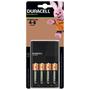 Imagem de 01 Carregador Bivolt e 04 Pilhas AA 2500mAh Duracell Recarregável 2A pequena 1 Cartela