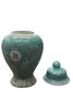 Imagem de  01 de Vaso de Porcelana Chinesa Pintado a Mão na Cor Verde