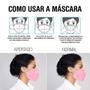 Imagem de 01 Máscara Kn95 Descartável Rosa Wwdoll Com Filtro E Clipe