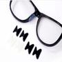 Imagem de 01 Pares Plaqueta Adesiva Silicone Nariz Óculos peça macia apoio nasal ponte armação armaçao oculos cola 3m masculina feminina colar poça segurar