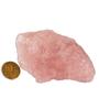 Imagem de 01 Quartzo Rosa Pedra Bruto Natural 80 a 90mm 180g Classe B