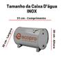 Imagem de 02 Caixa D'água Inox P/ Aquecedor Solar - Reservatório Auxiliar