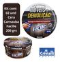 Imagem de 02 Cera Carnauba Lustra Moveis 200g Escura 04 Panos Micro