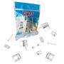 Imagem de 02 Conjuntos de Fixação Branco p/ Assento Soft Close Branco Astra  SC/Kit Br1