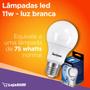 Imagem de 02 Lampadas LED 11W Luz Branca 6500K Rayovac 2 caixas Bulbo Soquete E27 Luz Fria