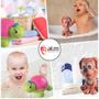 Imagem de 02 Mordedores Animais de Brinquedo Soft para Bebê Macio Banho Tataruga e Cachorrinho Cometa