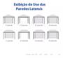 Imagem de 02 Paredes de Fechamento em Nylon Branca 3x1.85 Metros Para Tenda Gazebo