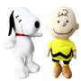 Imagem de 02 Pelúcias Snoopy e Charlie Brow Jr 35cm