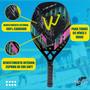 Imagem de 02 Raquetes Beach Tennis Carbono 3K Profissional + 06 Bolas