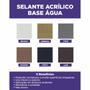 Imagem de 02 Silicone Base Água Selante Acrílico Multiuso 430gr Cedro