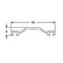 Imagem de 02 uni - Perfil Trapezio Bronze de 3,00m + gaxeta (kit)